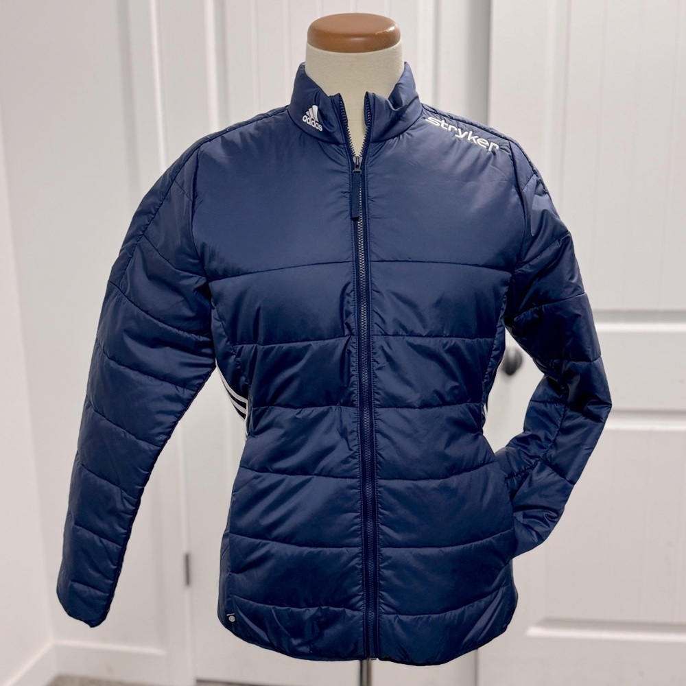 adidas Stryker Navy Blue Puffer Jacket